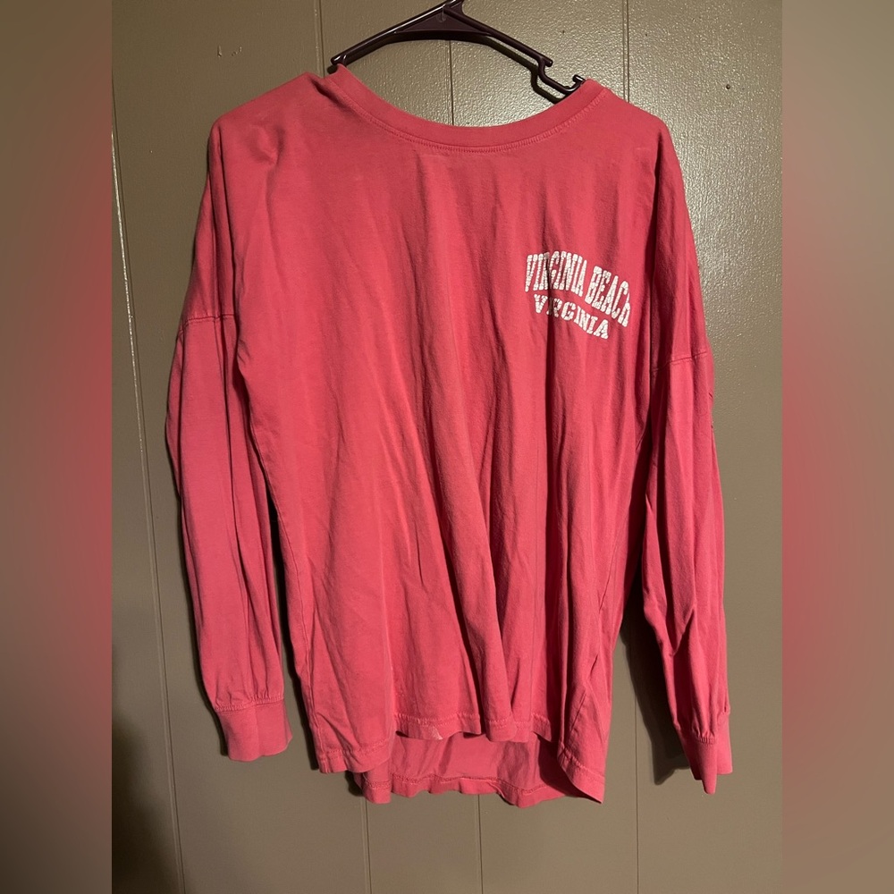 (6/$10) Red Long Sleeve Virginia Beach Shirt